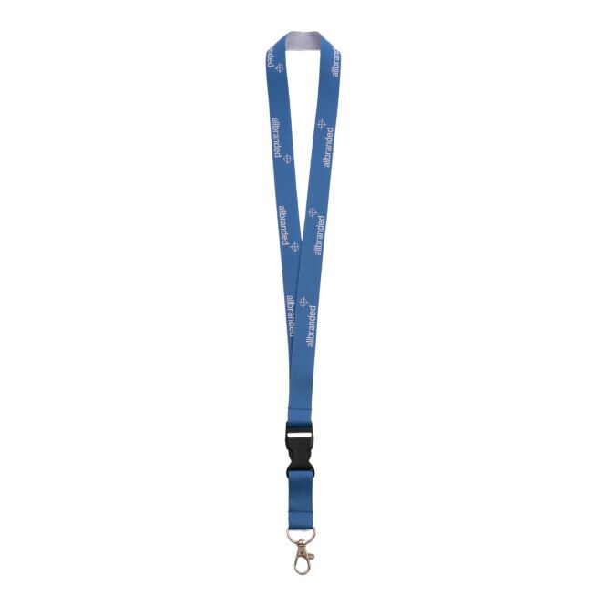 Werbeartikel Schlüsselband Wunschfarbe – mit eingewebtem Logo – personalisierte Werbemittel als Lanyard für Messen
