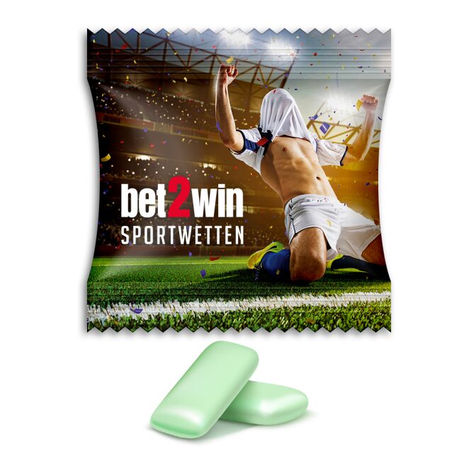 Streuartikel Wrigley's Extra Professional Mints Classic – pfefferminze – mit Logo bedruckt 2 Dragees für Messen und Events für Neukunden