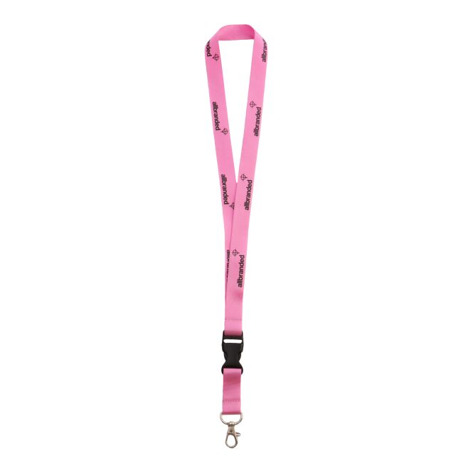 Werbeartikel Schlüsselband Nylon – pms wunschfarbe – mit Logo bedruckt ideal als Lanyard für Messen und Firmenevents