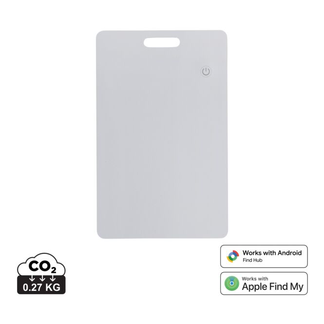 Werbeartikel Findit Dual Finder-Card – weiss – mit Logo bedruckt nachhaltig 2,3 mm RCS-recycelt für das Büro-Equipment