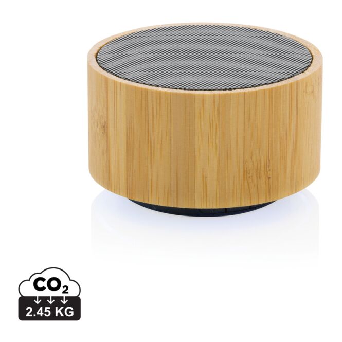 Premium-Werbeartikel Bluetooth Lautsprecher RCS 3W – schwarz – mit Logo bedruckt nachhaltig 300mAh Akku für das Homeoffice