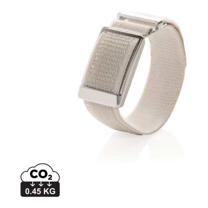 Mitarbeitergeschenk Fitnessarmband Endo – grau – mit Logo bedruckt 1 ATM wasserdicht smarter Aktivitätstracker