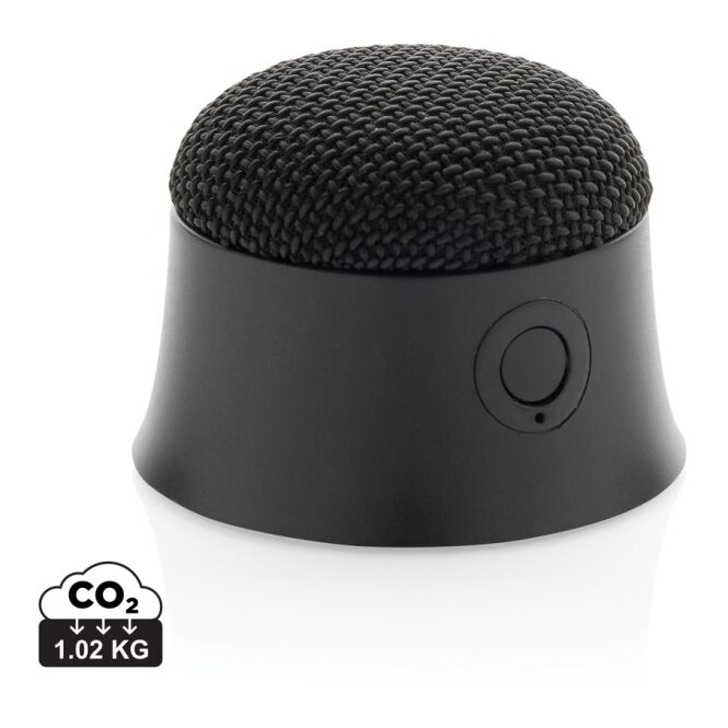 Premium-Werbeartikel Bluetooth Lautsprecher Magtune – schwarz – mit Logo bedruckt 5W nachhaltig für das Homeoffice