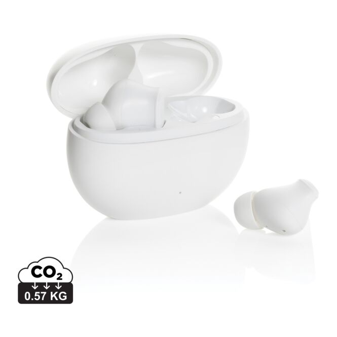 Firmengeschenk Prolink Hybrid-Kopfhörer ANC/ENC – weiss – mit Logo bedruckt nachhaltig Bluetooth 5.3 für das Mitarbeiter-Onboarding