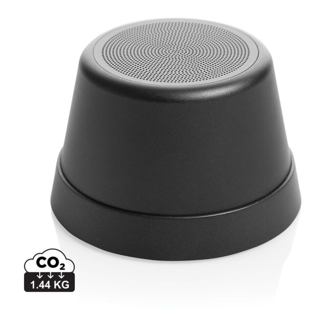Kundengeschenk Bluetooth Lautsprecher Nivio – schwarz – mit Gravur nachhaltig 5W 500mAh Akku IPX4 für das Homeoffice
