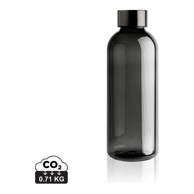 Werbeartikel Trinkflasche – schwarz – mit Logo bedruckt 620ml PETG auslaufsicher BPA-frei für Sportevents & Turniere