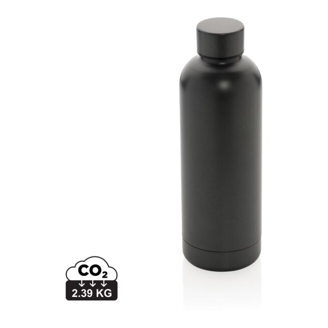 Kundengeschenk Impact Thermosflasche – grau – mit Gravur 500ml vakuumisoliert doppelwandig aus Edelstahl für das Mitarbeiter-Onboarding