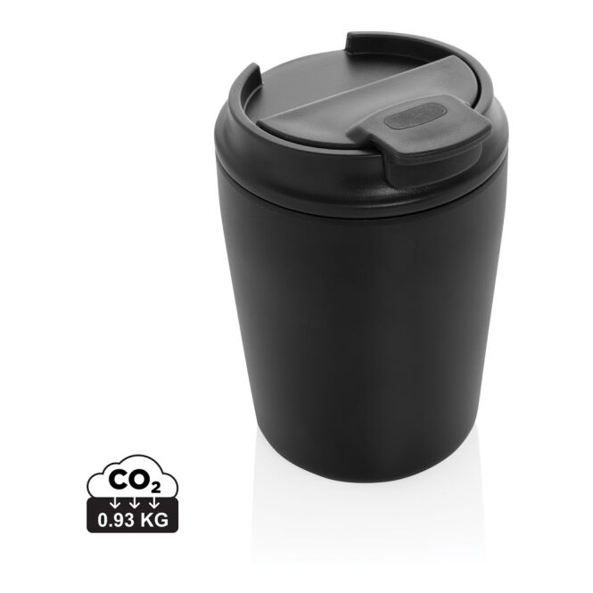 Firmengeschenk Pico Barista RCS Kaffeetasse – schwarz – mit Logodruck 220 ml nachhaltig für das Mitarbeiter-Onboarding