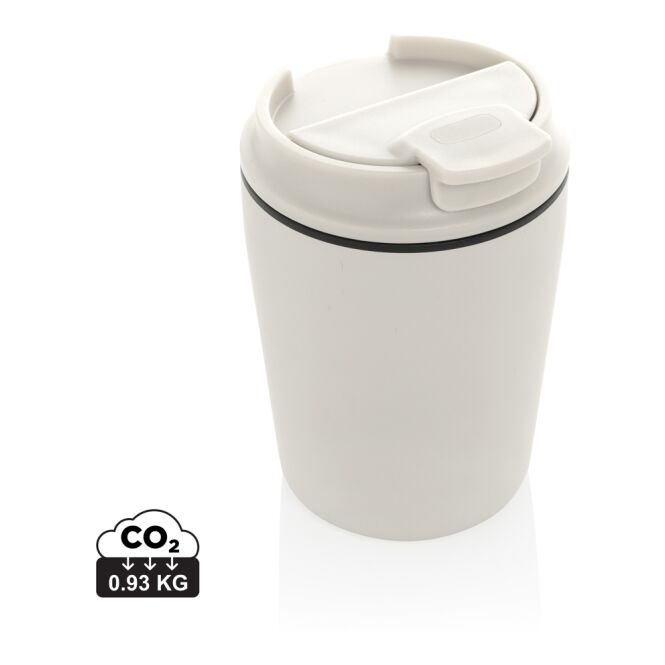 Firmengeschenk Kaffeetasse Pico Barista RCS – weiss – mit Logodruck 220 ml nachhaltig für das Mitarbeiter-Onboarding