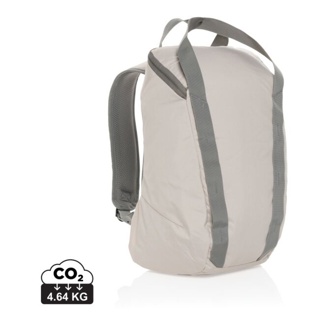 Firmengeschenk Sienna AWARE™ RPET Laptop-Rucksack – grau – mit Logo bedruckt für 14 Zoll Notebooks nachhaltig für das Büro