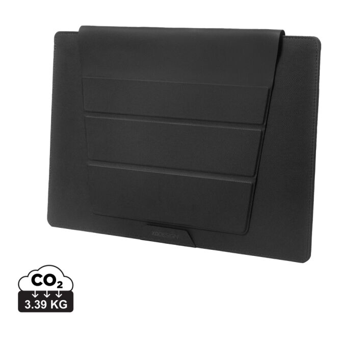 Mitarbeitergeschenk Laptoptasche XD Design 14 Zoll Mobile Office – schwarz – mit Logo bedruckt, nachhaltig, für das Homeoffice