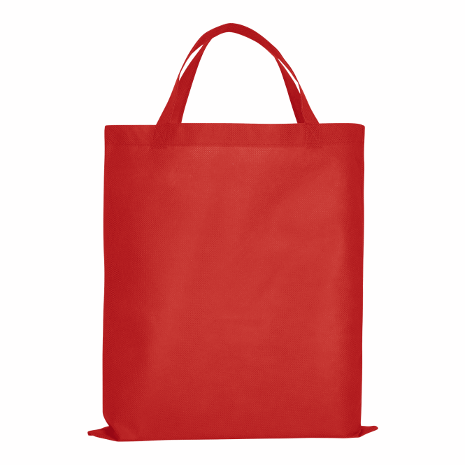 Werbeartikel Einkaufstasche TEXXILLA CLASSIC – rot – mit Logodruck, 100% recycelbar, robuste PP-Tragetasche für Firmenevents