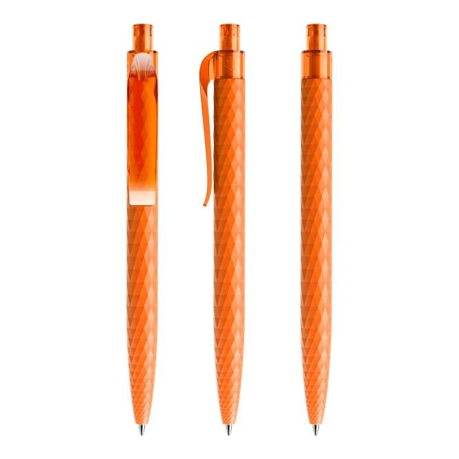 Werbeartikel Prodir QS01 Druckkugelschreiber – orange – mit Logo bedruckbar blau schreibend nachhaltig für den Büroalltag
