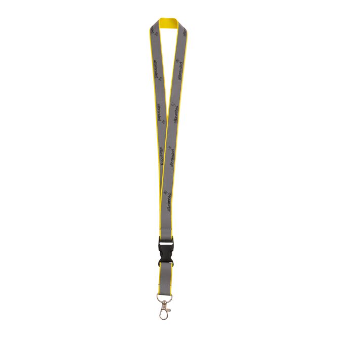 Werbeartikel Schlüsselband Reflektor – pms wunschfarbe – mit Logo bedruckt als Lanyard für Messen