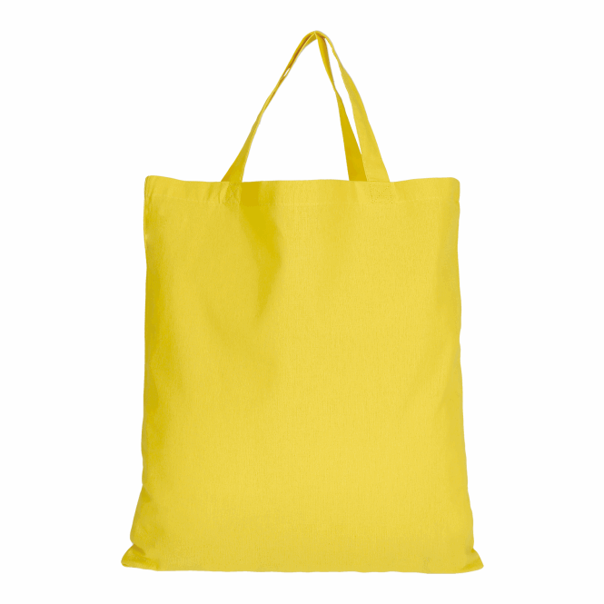 Firmengeschenk Baumwolltasche TEXXILLA CLASSIC – gelb – mit Logodruck 140 g/m² Baumwollbeutel für Messen & Events