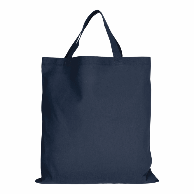 Werbeartikel Baumwolltasche TEXXILLA CLASSIC – marineblau – mit Logodruck, 140g/m² & 35cm Henkel, idealer Stoffbeutel für Messen
