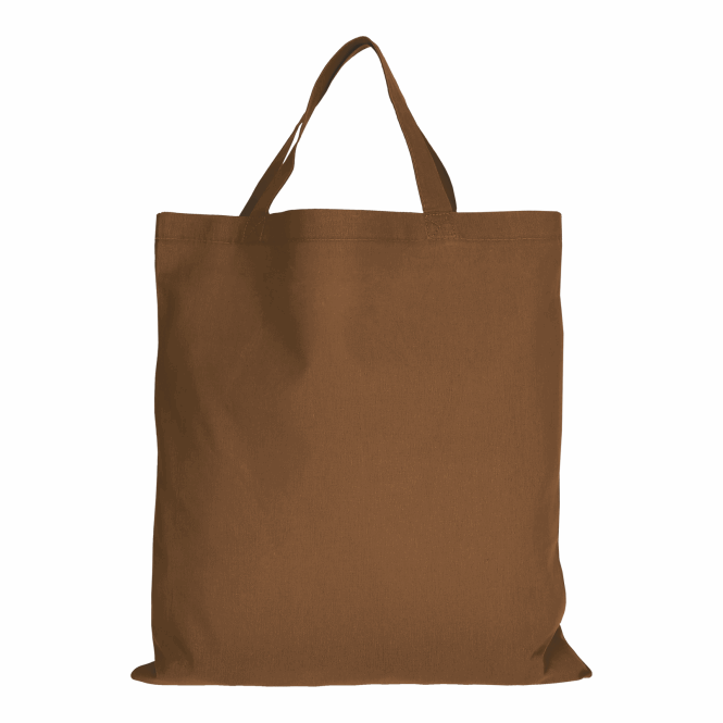Streuartikel Baumwolltasche TEXXILLA CLASSIC – braun – mit Logo bedruckt, 140g/m², 35cm Henkel, idealer Stoffbeutel für Messen