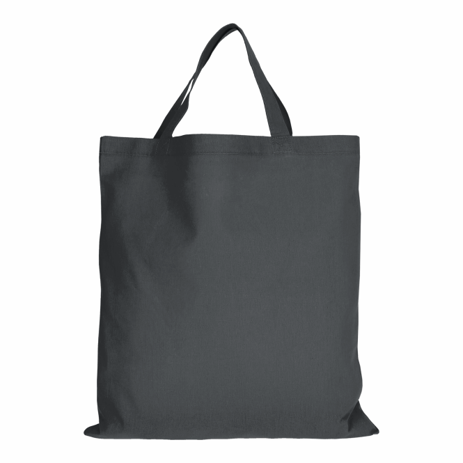 Werbeartikel Baumwolltasche TEXXILLA CLASSIC – anthrazit – mit Logodruck 140 g/m² robuster Stoffbeutel ideal für Messen & Events