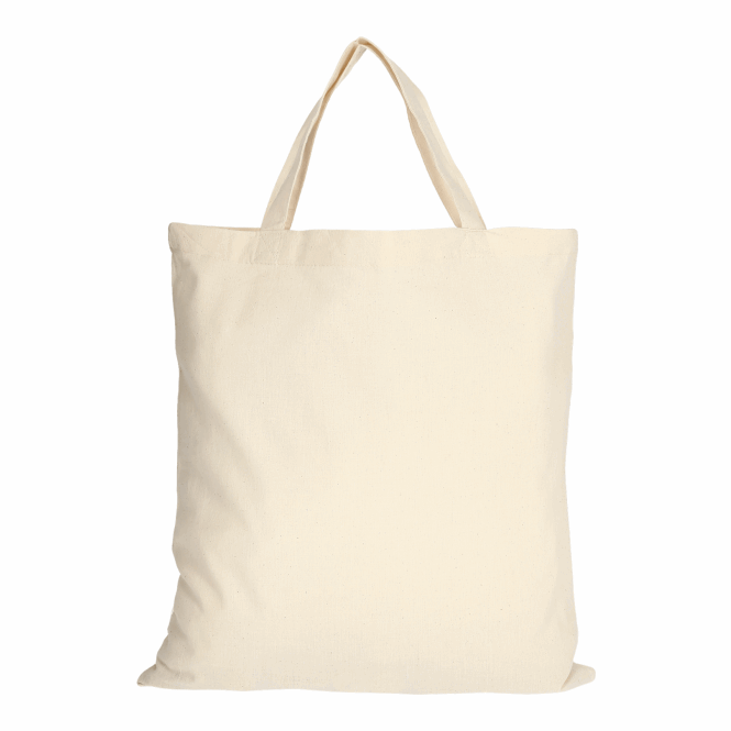 Werbeartikel Baumwolltasche TEXXILLA CLASSIC – beige – mit Logodruck 140g/m² 35cm Henkel OEKO-TEX Stofftasche für Messen & Events