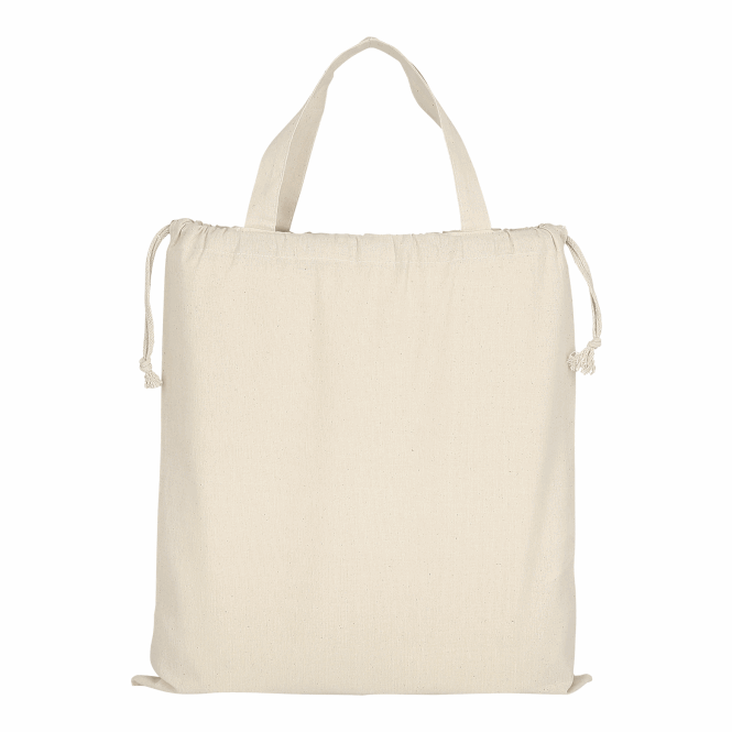 Werbeartikel Baumwolltasche TEXXILLA CLASSIC – beige – mit Logodruck 140g/m² langlebiger Stoffbeutel für Messen & Events