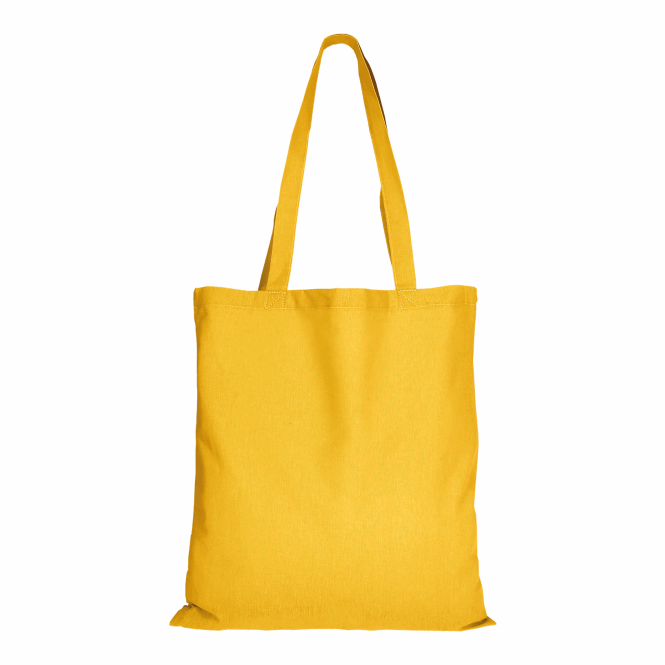 Werbeartikel Baumwolltasche Texxilla Classic – neongelb – mit Logodruck 140g/m² 70cm Henkel strapazierfähige Stofftragetasche