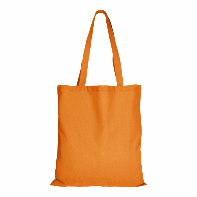 Werbeartikel Baumwolltasche TEXXILLA CLASSIC – orange – mit Logodruck 140g/m² OEKO-TEX Stofftasche für den Firmenauftritt