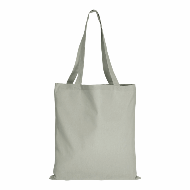 Werbeartikel Baumwolltasche TEXXILLA CLASSIC – grau – mit Logodruck 140 g/m² stoffbeutel perfekt für den Firmenauftritt