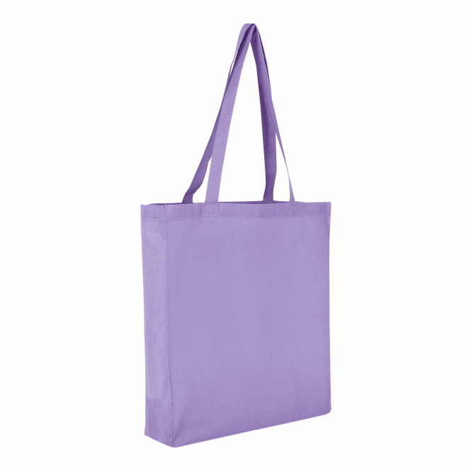 Mitarbeitergeschenk Baumwolltasche TEXXILLA CLASSIC – violett – mit Logodruck 140g/m² stabiler Stoffbeutel für Messen & Events