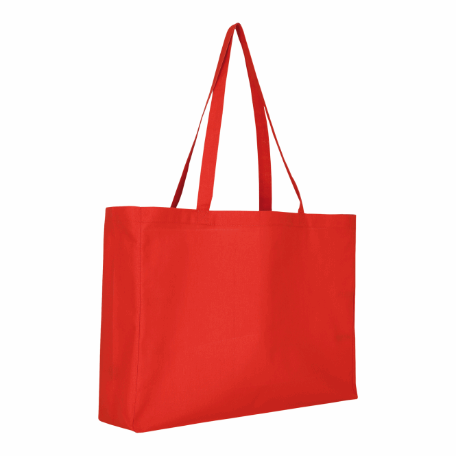 Werbeartikel Shopper TEXXILLA – rot – mit Logodruck 140 g/m² Baumwolltasche idealer Streuartikel für Messen & Events