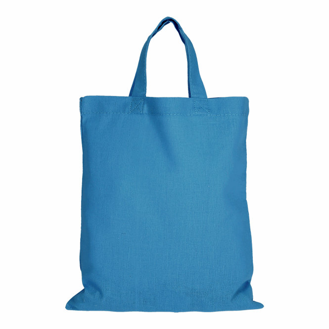 Mitarbeitergeschenk Baumwolltasche TEXXILLA Midi – hellblau – mit Logo bedruckt 140 g/m² Tragetasche für Firmenauftritte