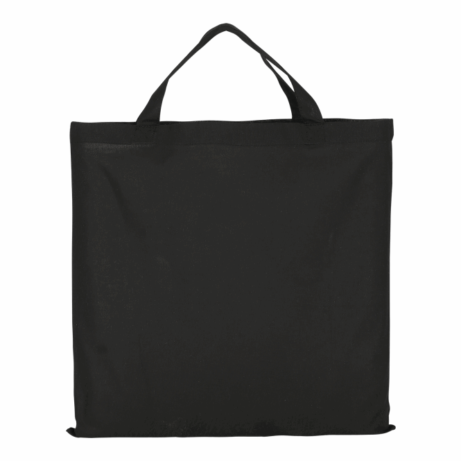 Werbeartikel Baumwolltasche TEXXILLA – schwarz – mit Logodruck 140g/m² OEKO-TEX zertifizierter Stoffbeutel für Firmenauftritt