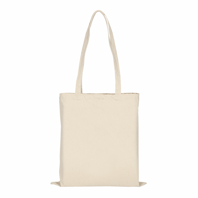 Mitarbeitergeschenk Baumwolltasche TEXXILLA – beige – mit Logodruck 200 g/m² 38x42cm Stoffbeutel für Firmenauftritt