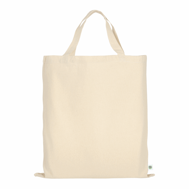 Mitarbeitergeschenk Baumwolltasche TEXXILLA – beige – mit Logodruck 140 g/m² Bio-Baumwolle stofftasche für Firmenauftritt