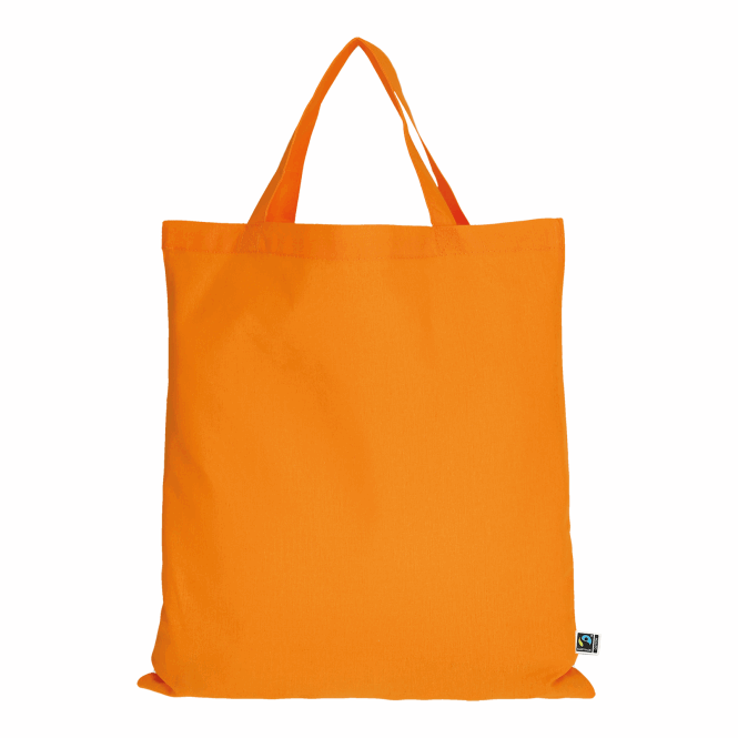 Firmengeschenk Baumwolltasche TEXXILLA – orange – mit Logodruck 140 g/m² 38x42cm nachhaltiger Textilbeutel für den Firmenauftritt