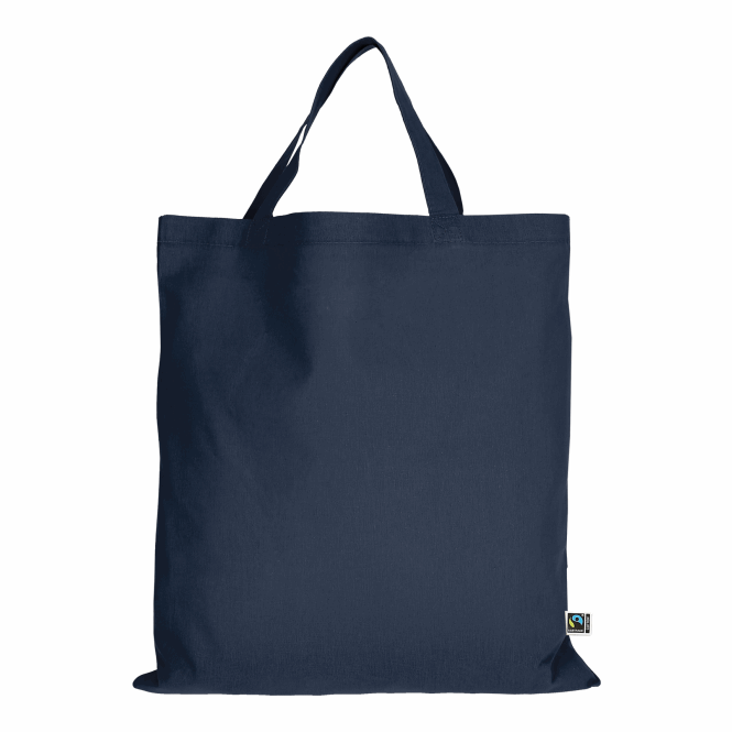 Werbeartikel Baumwolltasche TEXXILLA – marineblau – mit Logodruck 140 g/m² 38x42 cm nachhaltiger Jutebeutel für Messen & Events
