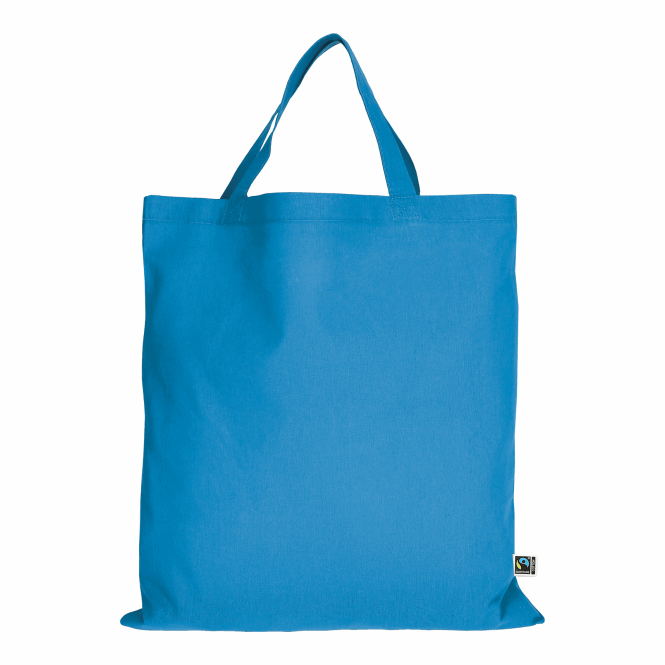 Mitarbeitergeschenk Baumwolltasche TEXXILLA – hellblau – mit Logodruck 140 g/m² 38x42cm nachhaltiger Stoffbeutel für Firmen
