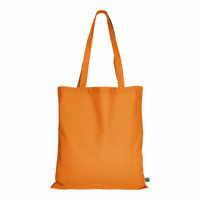 Mitarbeitergeschenk Baumwolltasche TEXXILLA – orange – mit Logodruck 140 g/m² 38x42cm nachhaltiger Shopper für Firmenevents