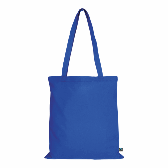 Werbeartikel Baumwolltasche TEXXILLA – königsblau – mit Logodruck 140 g/m² 38x42cm nachhaltiger Jutebeutel für Firmenauftritt