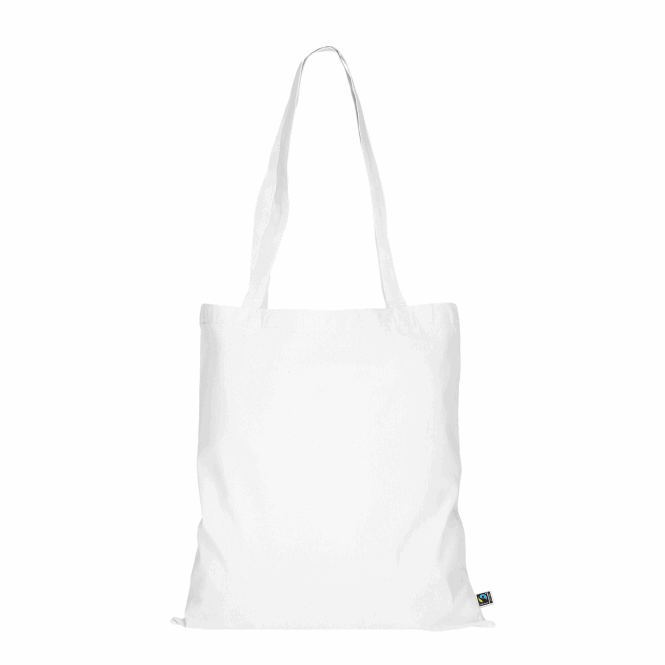 Mitarbeitergeschenk Baumwolltasche TEXXILLA – weiss – mit Logodruck, 140 g/m², 38x42cm, nachhaltiger Stoffbeutel für Firmen