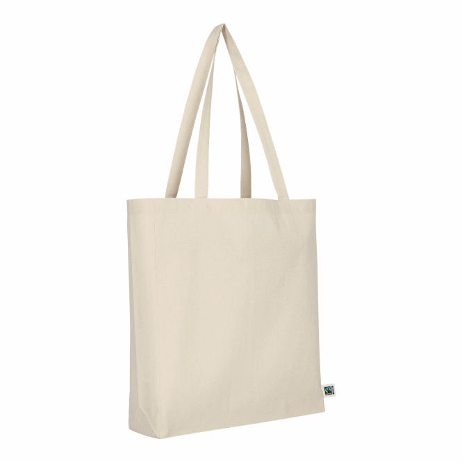 Firmengeschenk Baumwolltasche TEXXILLA – beige – mit Logodruck 140 g/m² 38x42cm Stoffbeutel perfekt für Firmenauftritt