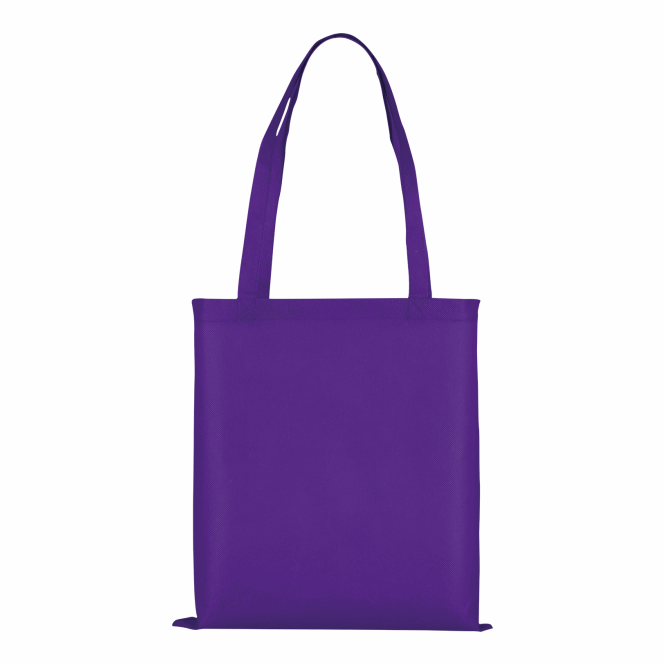 Firmengeschenk Einkaufstasche TEXXILLA Classic – lila – mit Logodruck 70cm Henkel aus recyceltem Material stabiler Shopper