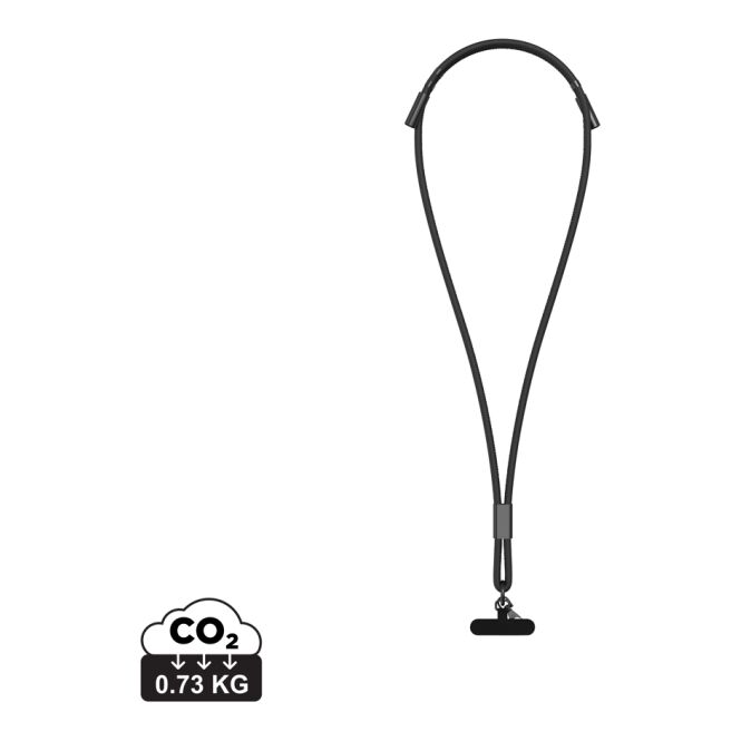 Werbeartikel VINGA Baltimore RCS Ladekabel – schwarz – mit Logo bedruckbar 60W USB-C 160cm nachhaltig für den Büroalltag