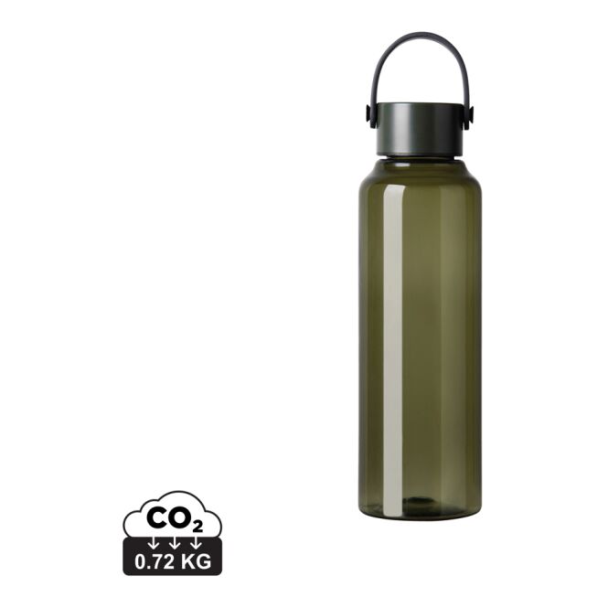Werbeartikel Sportflasche VINGA Baltimore – grau – mit Logodruck 550ml nachhaltige rPET-Flasche BPA-frei für Sportevents & Turniere
