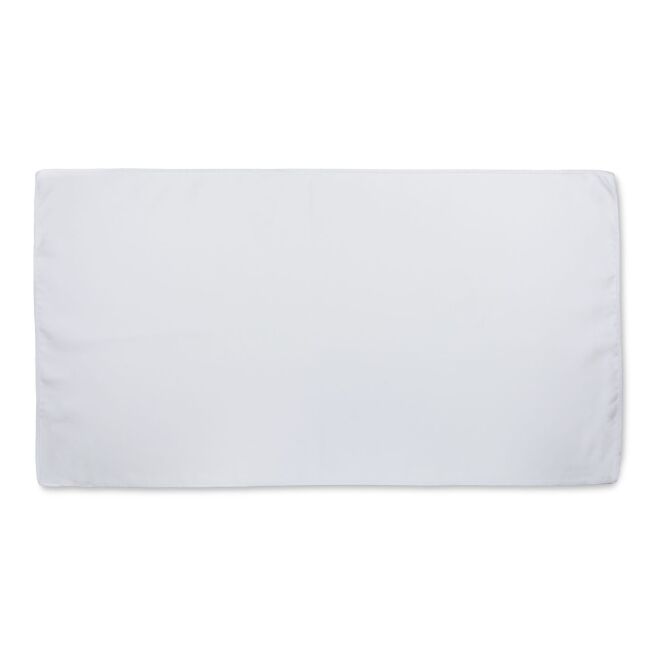 Mitarbeitergeschenk Sporthandtuch ActiveTowel® Sports – grau – mit Werbedruck 80% Polyester 20% Polyamid für Fitnessstudios & Gyms