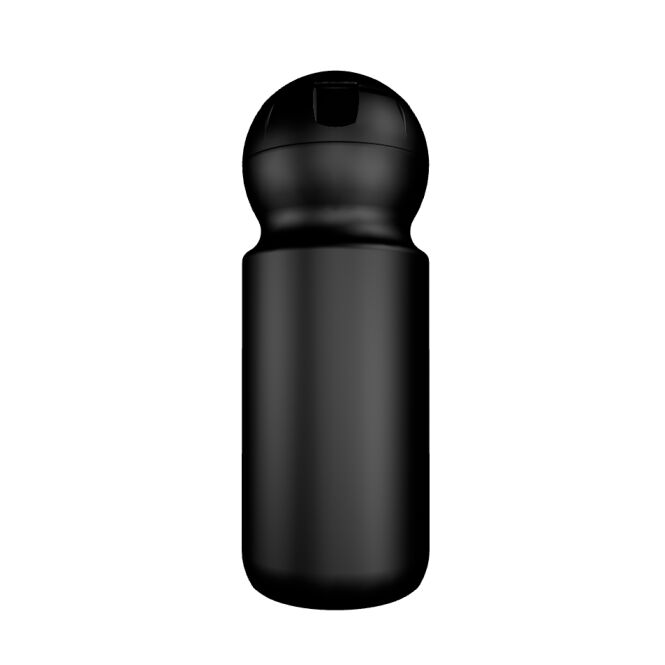 Sport-Werbemittel Trinkflasche Bulb B1 – schwarz – mit Logo bedruckt 500 ml Kunststoff für Sportevents & Turniere