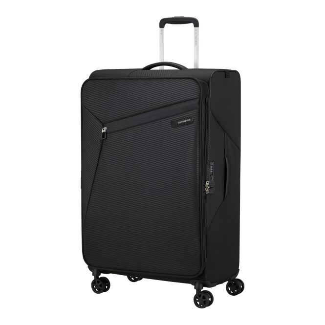 Firmengeschenk Koffer Samsonite Litebeam – schwarz – mit Logodruck 78/29, robuster Trolley für den einheitlichen Firmenauftritt