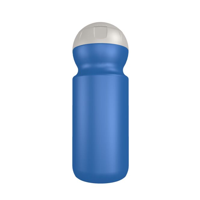 Werbeartikel Bulb Flasche B1 – blau – mit Logo bedruckt 500 ml Kunststoff-Trinkflasche für Sportevents & Turniere
