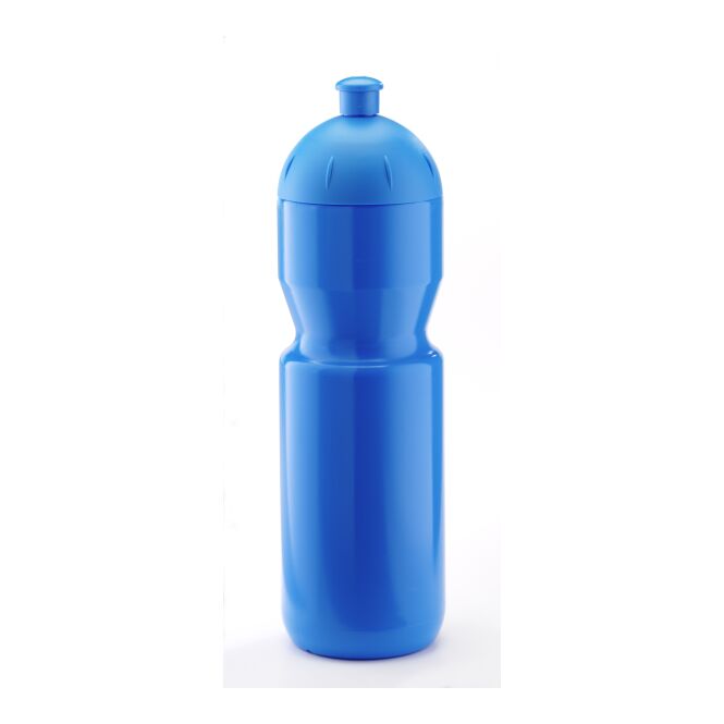 Sport-Werbemittel Bulb Flasche B1 – blau – mit Logo bedruckt 750 ml Kunststoff für Sportevents & Turniere