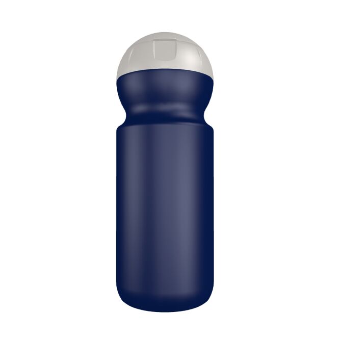Werbeartikel Bulb Flasche B1 – marineblau – mit Logo bedruckt 500 ml Kunststoff-Trinkflasche für Sportevents & Turniere