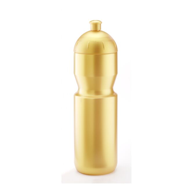 Sport-Werbemittel Bulb B1 – gold – mit Logo bedruckt 750 ml Kunststoff als Giveaway für Outdoor-Events